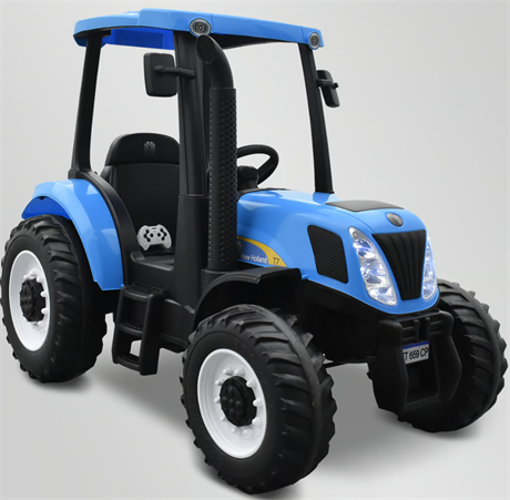 TRACTEUR ÉLECTRIQUE ENFANT NEW HOLLAND T7 BLEU