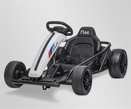 VOITURE ÉLECTRIQUE ENFANT KARTING DRIFT 250W BLANC