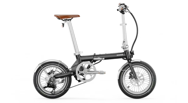 Vélo pliant morning origins black satin de la marque Eovolt